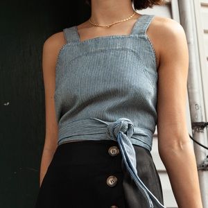Carleen Canvas Crop Top